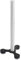 COM-FOUR® Portarotolo da cucina con ventosa - portarotolo per cucina - portarotolo in acciaio inossidabile - portarotolo da cucina da appoggiare 31cm (1 pezzo - piedino a ventosa)