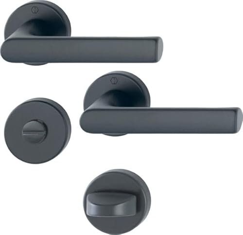 HOPPE Rosetten-Garnitur Hamburg WC 37-42 mm Aluminium
