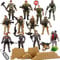 JOYIN 16 pezzi Giocattoli militari Set gioco soldati Figure forze armate con 12 figure d'azione realistiche