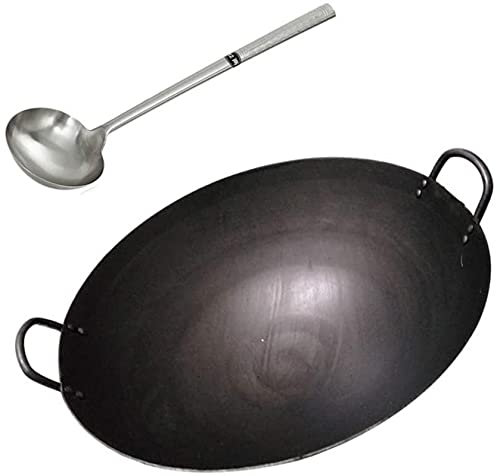 ksamwjf Wok Hierro Hierro, Hierro Wok, 40cm-60cm