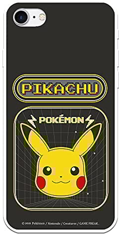 LA CASA DE LAS CARCASAS iPhone 7 Case - iPhone 8 - iPhone SE Official Pokemon Pikachu Video Game - Choose the design you like most for your iPhone 7 - iPhone 8 - iPhone SE