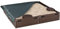 Outsunny Sand Pit Children's Plastic Sandpit w/Water-Resistant Oxford Cover Bottom Fabric Liner kid Playset for 3-12 years old, Garden, Outdoor - (Brown)