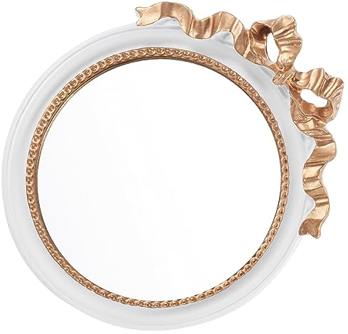 Cabilock Ringschale Für Schmuck Schmucktablett Dekorative Vintage Spiegeltablett Verziertes Tablett Make-up-tablett Aus Schmuck-display-tablett Antike Hochzeit Glas Geburtstagsgeschenk Weiß