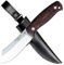 J&V Cuchillo de Hoja Fija Serie XS PARANG para Bushcraft, Campo, Caza, Pesca, Supervivencia y Outdoor, Hoja 10 cm, Funda de piel, Hecho en España