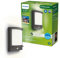 Philips Lighting Samondra UltraEfficient Outdoor Wall Light, 3.8W, 2700K, Antracite, Motion Sensor, IP44 Weatherproof