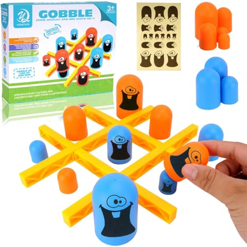 HONGECB Tic Tac Toe Toys,Tic Tac Toe, Mini Tic Tac Toe Brettspiel,Tic Tac Toe Spiel,2 Spieler Brettspiele, Game Eltern Kind Interaktion, für Kinder Erwachsene