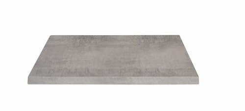 Fashion Commerce KONTE.Design Set di 2 Piani per Tavolo SPARGI Quadrato Effetto Cemento 70x70 cm sp. 18 mm