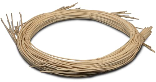 Paddy Rohr™ Peddigrohr 1,2mm 500g Höchste Qualität Rotband Korbflechten mit Pedigrohr Staken aus Rattan Flechtmaterial Fadenpeddig Alternative Weide zum Flechten Korb basteln mit Peddingrohr