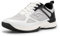 FitVille Herren Tennisschuhe Extra Weit Sportschuhe rutschfeste Hallenschuhe Atmungsaktive Badminton Schuhe Bequeme Fitnessschuhe Sneaker für Breite Füße,Weiß mit Schwarz,42 EU,Weit