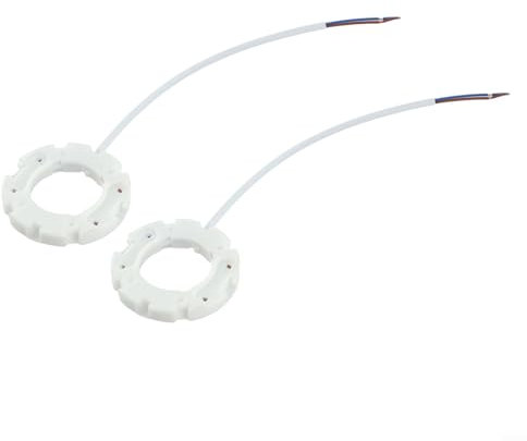 HEBEOT 2 Piezas Base Conector de Soporte de lámpara para lámparas GX53 Fly para Bombillas LED y CFL GX53