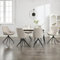 LONXIU Esszimmerstühle 6er Set, Moderne Esszimmerstühle drehbar, Armless Design Küchenstühle für Esszimmer, Wohnzimmer, Arbeitszimmer, Weiß