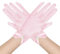 DAJISI Guanti da Opera, corti, in raso, lunghezza al polso, guanti da sera con perle per tea party, matrimoni, cene e feste, rosa, Etichettalia unica