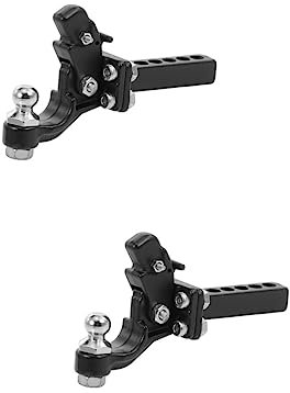 ifundom 2stücke Metal Trailer Hook Für Crawler Auto Robustes Zubehör Für Kletterfahrzeuge Schwarz Hochfest Und Verschleißfest Crawler Auto Anhängerkupplung Stabiler Metall Trailer