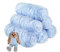 YINVA Chenille Wolle zum Häkeln 600g(6pcs×100g) Chenille Wolle Flauschige Wolle Velvet Weiche Plüschwolle Häkelwolle für Anfänger Dicke Wolle Zum Stricken-Hellblau