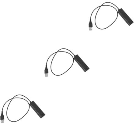 Uonlytech 3stücke USB Adapterkabel Für Headset USB Zu Leicht Und Tragbar Für Pc Laptop Für Homeoffice Hochwertige Verarbeitung Für Leistung