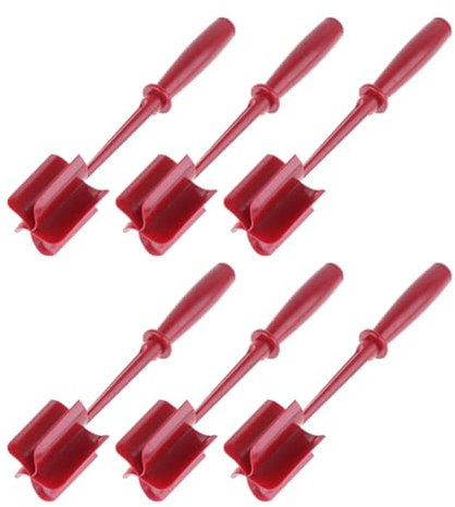 Yeihhtuk Hachoir à Viande de Cuisine, Presse-Purée, Résistant à la Chaleur, Antiadhésif, Hachoir à Hamburger, Presse-Purée, Outil de Cuisine, Gadgets Rouge