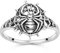 MATERIA Gothic Ring Silber 925 Spinne - Sterlingsilber Spinnennetz Damen Herren SR-159-54