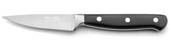 PRADEL ESSENTIEL - Couteau d'office - Blason - Acier inoxydable 13 C, Finition Satinée - Lame 9 cm - Noir