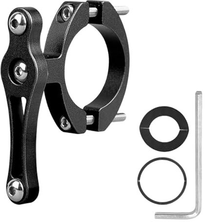 Fahrrad Flaschenhalter Adapter, Universal Schwarz Ersatz Flasche Halterung, Aluminum Seat Post Lenkerhalterung, Radfahren Flaschenhalter für Fahrräder, Mountainbikes, Kinderwagen, Rollstuhl