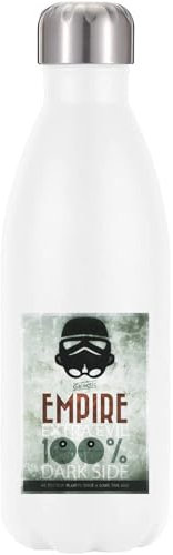 Hipster empire Vacuum Insulated Thermal Water Bottle White
