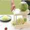 Manual Vegetable Slicer, Cabbage Cutting Machine Shredded with 3 Stainless Steel Blades, Multifunctional Cabbage Cutter with Adjustable and Turnable Handle for Potatoes Cucumbers Carrots Courgette