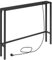 MAHANCRIS Konsolentisch mit Ladestation, 100 cm Eingangstisch, Schmaler Beistelltisch, Flurtisch mit Steckdosen und USB-Anschlüssen, Metallgestell, für Wohnzimmer, Schlafzimmer, Schwarz ACTBK968UE01