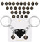 AOZUO Porte-clés en forme de cœur pour couple, cadeau Boyfriend, Couple Stuff assorti en forme de cœur en brique, cadeau à faire soi-même, porte-clés en forme de cœur, ensemble d'amour pour amoureux,