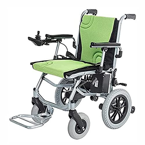 CCKUYT Fauteuil Roulant électrique Portable et Tendance, Pliable et motorisé, léger, de Luxe, en Aluminium, avec Batterie au Lithium Mobile de 14 kg, adapté à