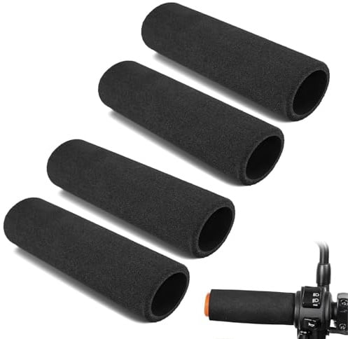 JOOTUEPO 4 Stück Motorrad Griffüberzieher, Universal Schaumstoff Griffhülle Anti-Vibration, Komfortabel & Leicht Montierbar, Passend für Heizgriffe