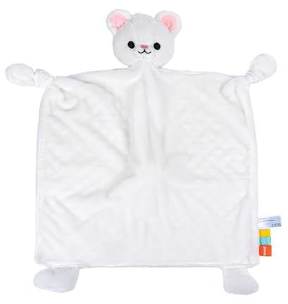 HECCEI Schnuffeltuch Baby, Weiches Schmusetuch & Plüschtier für Neugeborene ab 0 Monaten+, Waschbares Kuscheltuch für Jungen und Mädchen Geschenk zur Geburt (Hecceibear (Large))