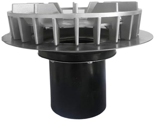 Klanata DN100 Aluminium-Dach-Regenwassersammler, Nachrüstablauf – Siphon-Umsteller für Dachentwässerungssysteme – geeignet für die Wassernutzung im privaten, gewerblichen und