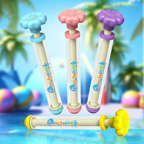 4 Stück Feuerwerk Wasserpistole Spielzeug,Romantisches Feuerwerk Wasserpistole für Paare,Feuerwerk Wasserpistole Wasserspritze Spielzeug,Waters Fun Pool Spielzeug für Strand und Spielplatz