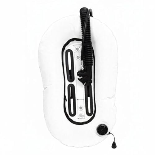 Gralara Nylon Tauchwing Tarierjacket Wing Blase Auftriebskammer aus Cordura Und TPU für Hohe Schnittfestigkeit Und Langlebigkeit für Technisches Tauchen Ausbildung Freizeittauchgänge , Weiß