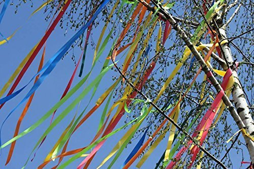 120m Maibaum Bänder 60 x 2m bunt wasserfest Polyband wetterfest