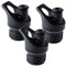 Klean Kanteen Sport Cap 3.0 Ersatzkappe schwarz (Silikonauslauf) – 3 Stück