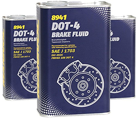 MANNOL 3 x 1000ml 8941 Bremsflüßigkeit/DOT-4