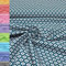 MAGAM-Stoffe Amelie Blumen Baumwollstoff Oeko-Tex Meterware 50cm (10. Petrol)