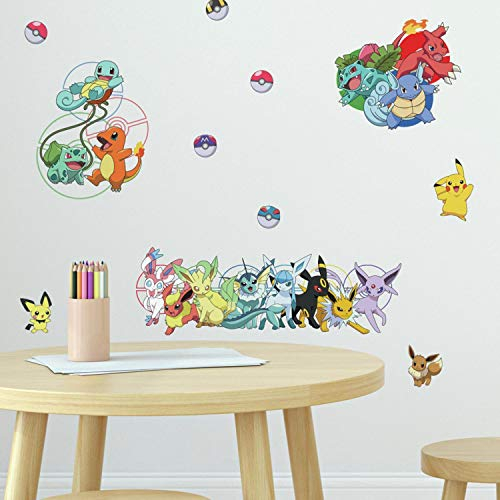 RoomMates RMK4150SCS Stickers muraux Pokémon personnages préférés