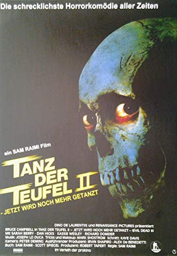 Tanz der Teufel II - Evil Dead II - Dead by Dawn (1986) | Kleinformat Filmplakat, Poster [29,7 x 42 cm, Din A3]