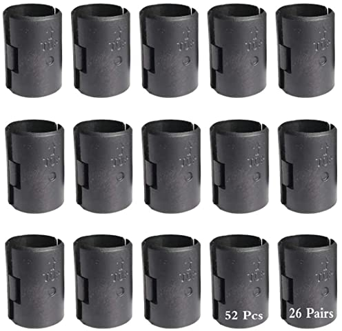Clips clayette,52 Pcs verrouillage fil étagères Shelf Clips pour 0.75 (3/4 inch) Post- rayonnages manches Remplacements pour fil Système d'étagères