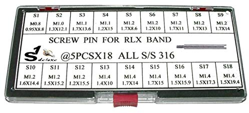 S1 Deluxe Schraub-Pins für Metallarmbänder von Uhren der Marke Rolex