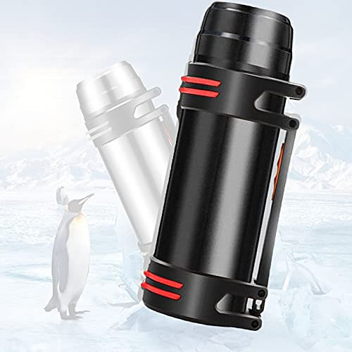 CYLZRCl Botellas Deportivas Prueba Fugas Botella Agua Termo Deportes Aire Libre Matraz Acero Inoxidable Gran Capacidad Hogar Portátil Viaje Aire Libre 1.2L-5L Opciones Capacidad Múltiple