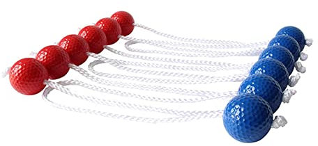 Sharplace Ladder Toss Game Replacement Ladder Balls, 2 Colors Tournament Quality with Real Golf Balls (), Red and Blue