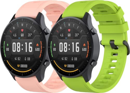 Compatibile con Fossil Uomo Touch Screen Smartwatch 5 / Gen 5 (44 MM) / Gen 5E (44 MM) Cinturino in silicone per orologio sportivo, 22mm