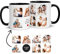 Taza Personalizada con tu Foto, Regalos Personalizados, Fotos Collage Layout, Tazas Desayuno Originales, Regalos Especiales (Negro)