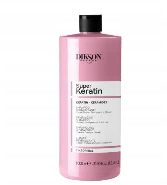 Revitalisierendes Shampoo mit Keratin (pflanzlich) und Ceramiden, 1000 ml Dikson