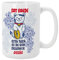 Bee Ingenious Taza Gato Borde Personalizada Con Nombre - Desayuno XL 443 ml - Cerámica de Calidad - Original Con Mensaje Divertido y Gracioso