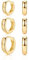 CERSLIMO Creolen Gold, Ohrringe Sterling Silber & Vergoldet Creolen Set (10mm/12mm/14mm) Breite 3mm Klein Schmuck Geschenke für Damen Mädchen Herren