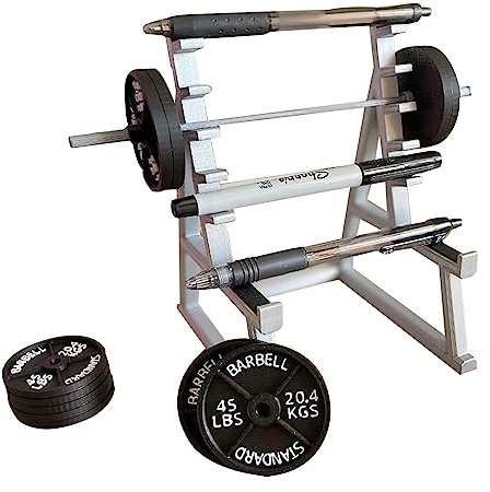 Squat Rack Stifthalter, Schreibwaren Organizer Lustiger Langhantelhalter Mini Stifthalter Ordentlich, Multifunktional Stifthalter, für Fitnessstudio, Schreibtisch, Schreibtische, Zuhause, Büro