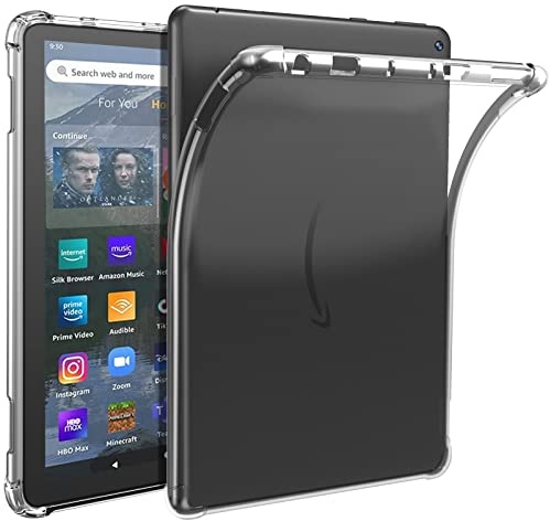 Fire HD10&10 Plus hülle(Nur Kompatibel mit Der11.Generation 2021),Durchsichtige Schutzhülle für Amazon Kindle Fire HD 10 Kids &Kids Pro Tablet,Transparentes Hülle